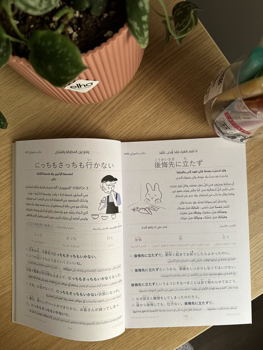 Ruurita's tweet image. كتاب حكم ساموراي من @JPNeasier ممتع و لطيف يتكلم عن الحكم اليابانية و ربطها باللغة العربية 🎌✨