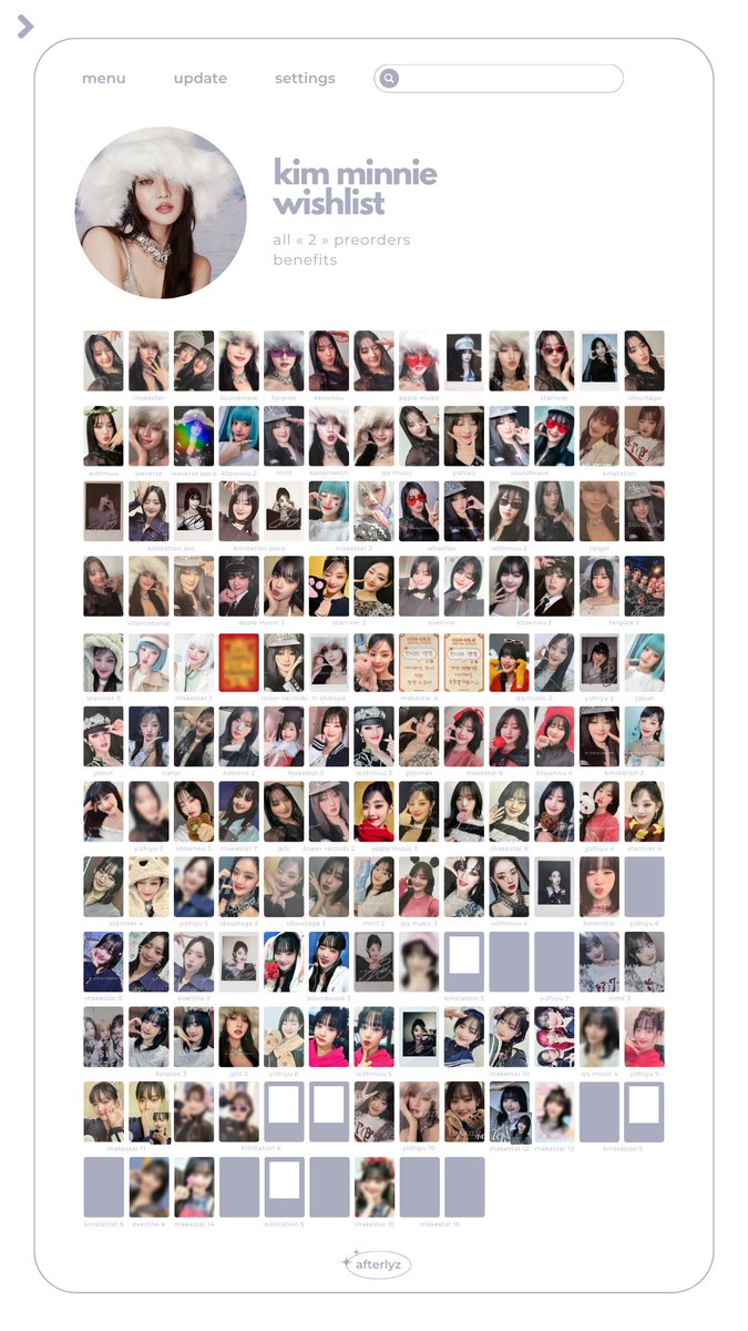 G)I-DLE gidle 2nd full album [2] template wishlist photocard