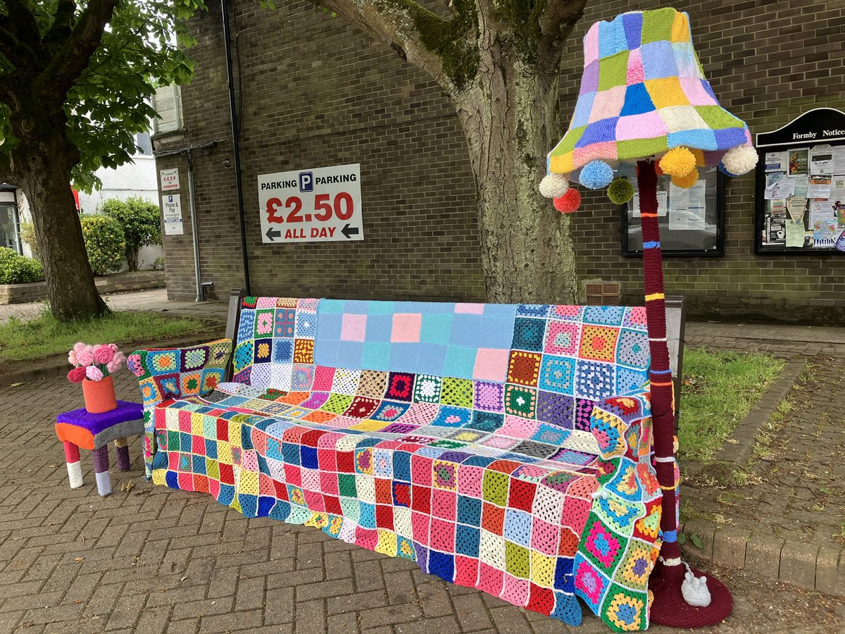 DebsaDelight's tweet image. #Formby  #YarnBombers
