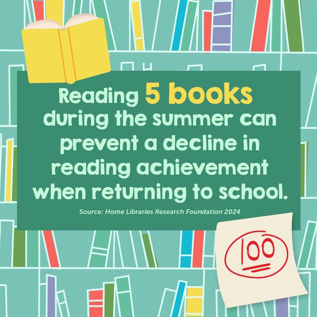 When you’re making your summer plans, please remember summer reading is important too! 📚☀️💚