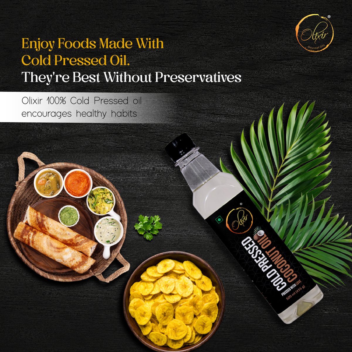 OlixirOils's tweet image. Enjoy freshness with Olixir 100% Cold Pressed Coconut Oil! No preservatives, no stale food worries. Nourish your body with pure, natural oil for healthy habits everyday.

#Olixir  #CoconutOil #ColdpressedOil