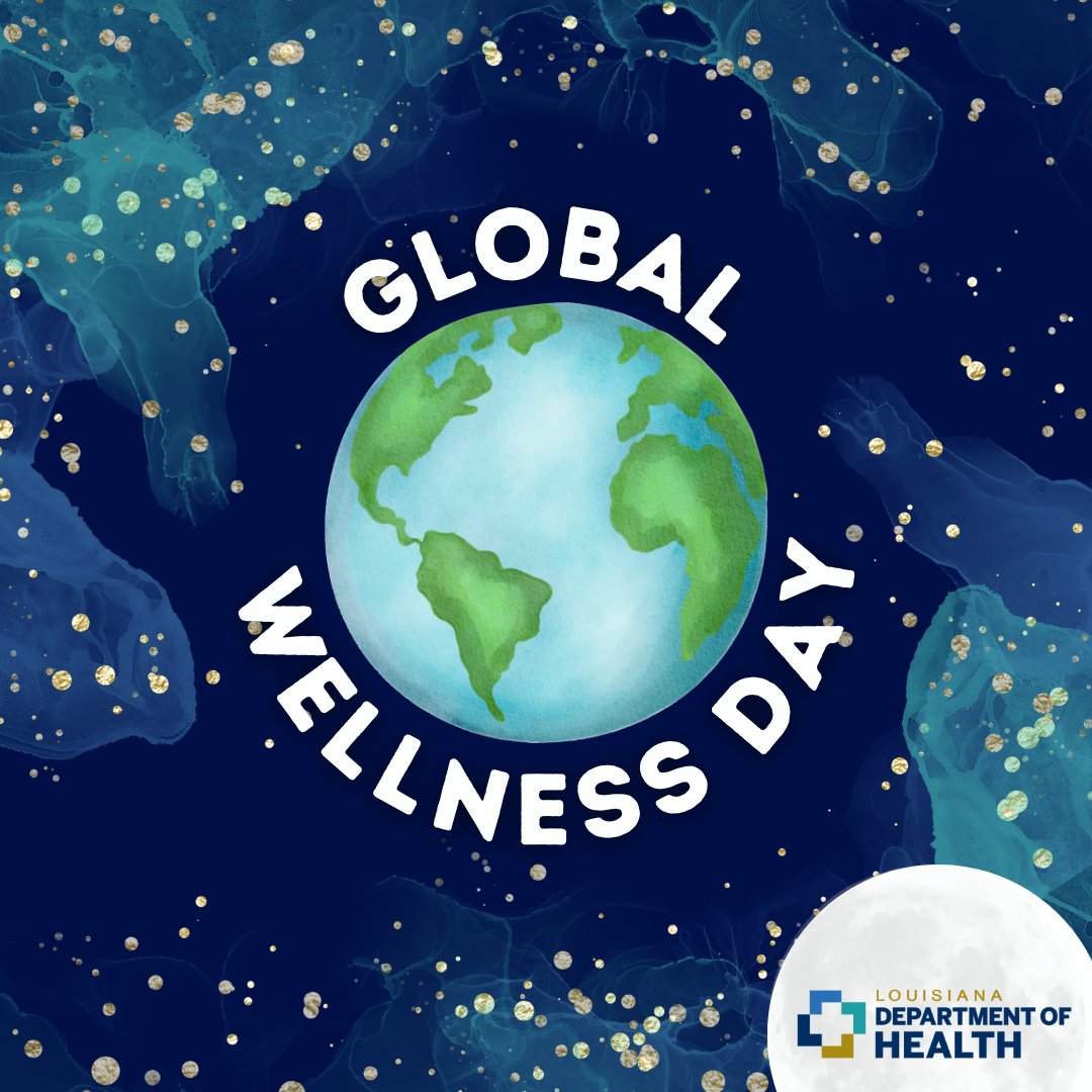 LADeptHealth's tweet image. It's #GlobalWellnessDay! @WellAheadLA is dedicated to helping the people of Louisiana with living well and preventing chronic illness. Find information on:
🥙Eating well
😴Sleeping well
💪Physical activity

🔗wellaheadla.com/move-well-ahea…