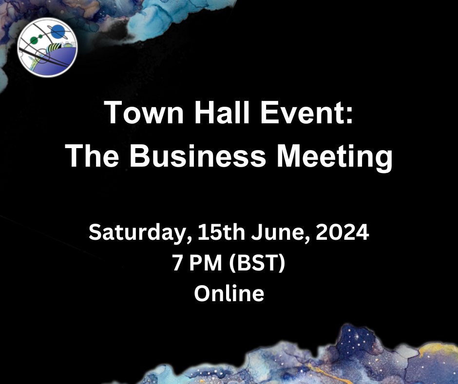 Glasgow 2024, A Worldcon For Our Futures, will host a virtual Town Hall Event about the Business Meeting a week from today, on Saturday, June 15th, at 7pm (BST).

Sign up for a free ticket at this link:
eventbrite.com/e/909948529547…

(1/5)