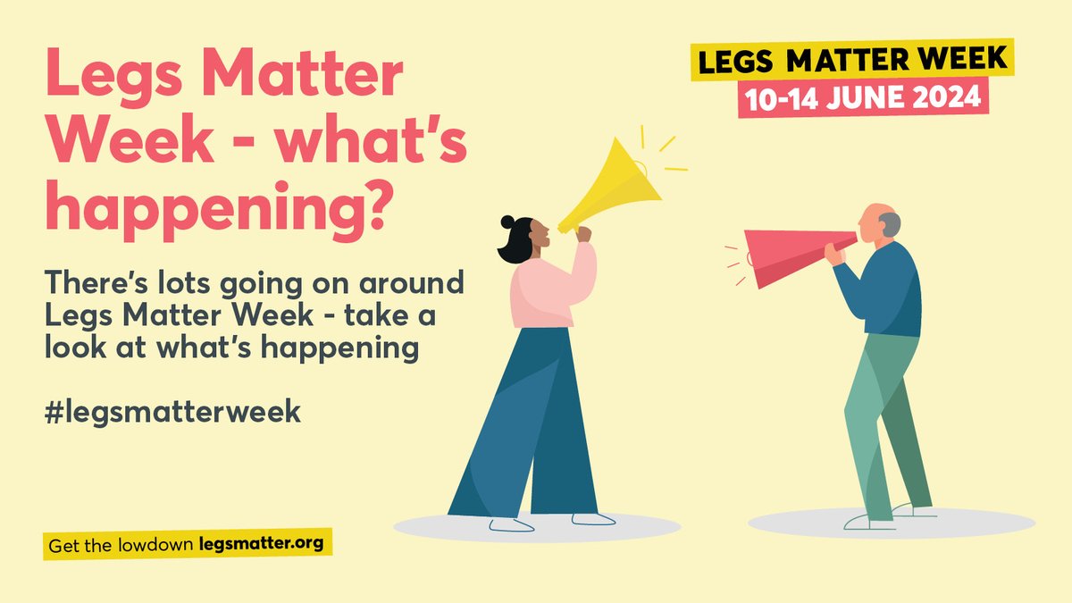 There's lots happening around #legsmatterweek and we are soooo excited - take a look and find out how you can join in and help end the #hiddenharmcrisis in leg and foot care. Or you can share your activities with us - we'd love it 🥰 #legsmatter legsmatter.org/legs-matter-we…
