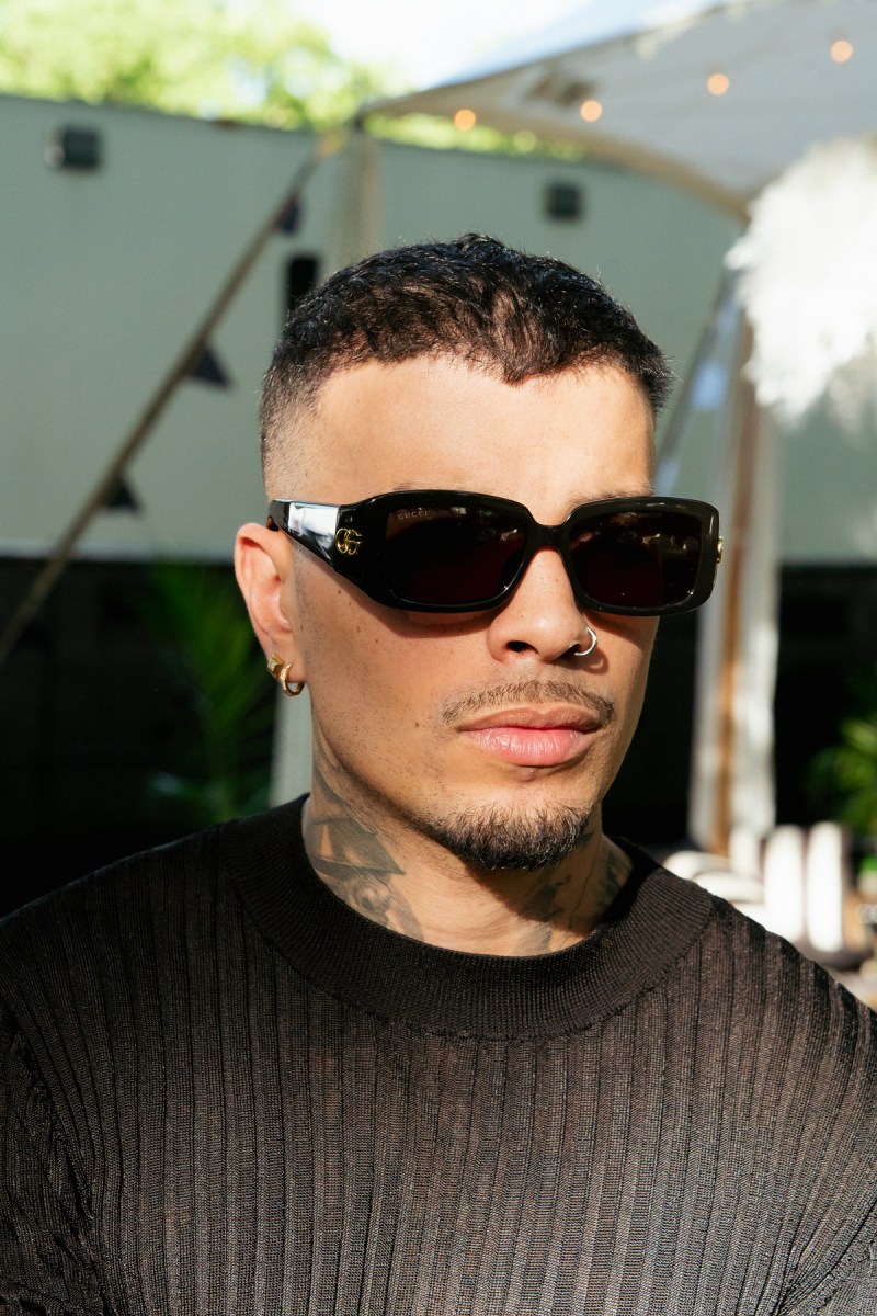 Rauw Alejandro ayer antes de su show en Nueva York.