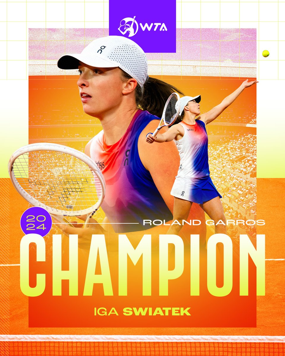 (𝐈𝐠𝐚'𝐬 𝐕𝐞𝐫𝐬𝐢𝐨𝐧) 🏆🏆🏆🏆🏆

<a href="/iga_swiatek/">Iga Świątek</a> captures her fifth Grand Slam title, and her fourth in Paris after defeating Paolini in straight sets!

#RolandGarros