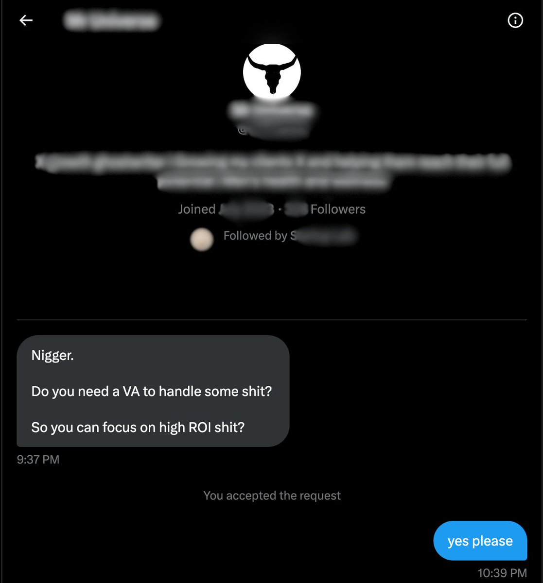 I get a lot of DMs.

This the type of messages that get me to respond lol.

Whichever guru told him to use this outreach method is doing something right haha.