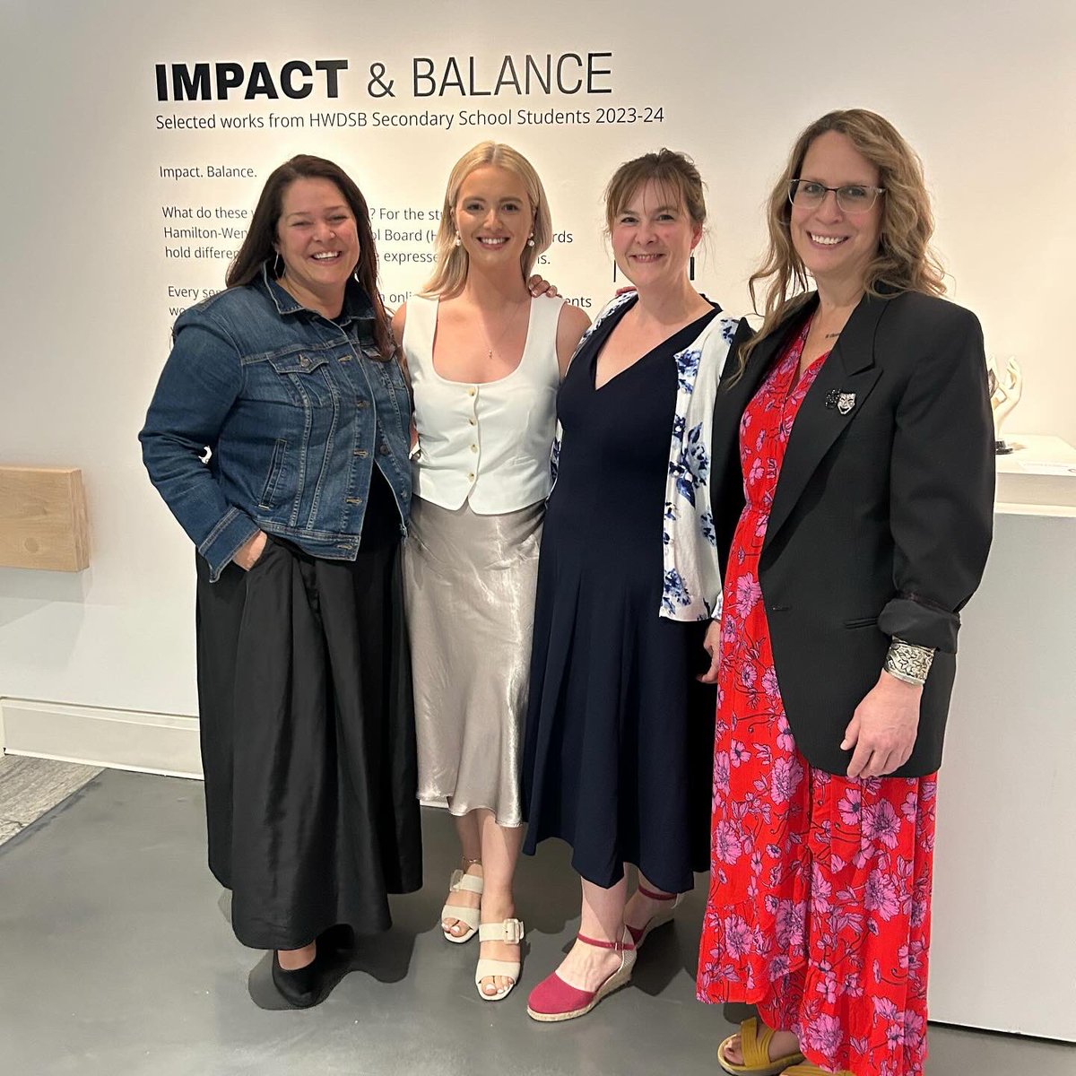 dvssarts's tweet photo. So proud of student artists at @DVSS_HWDSB as well as student artist all across @hwdsb_arts at last nights Opening of Impact and Balance at the AGH, which included live performances and artworks. Thank you everyone for attending and celebrating our students this year🖤💛 @TheAGH https://t.co/PTEbITBsRc