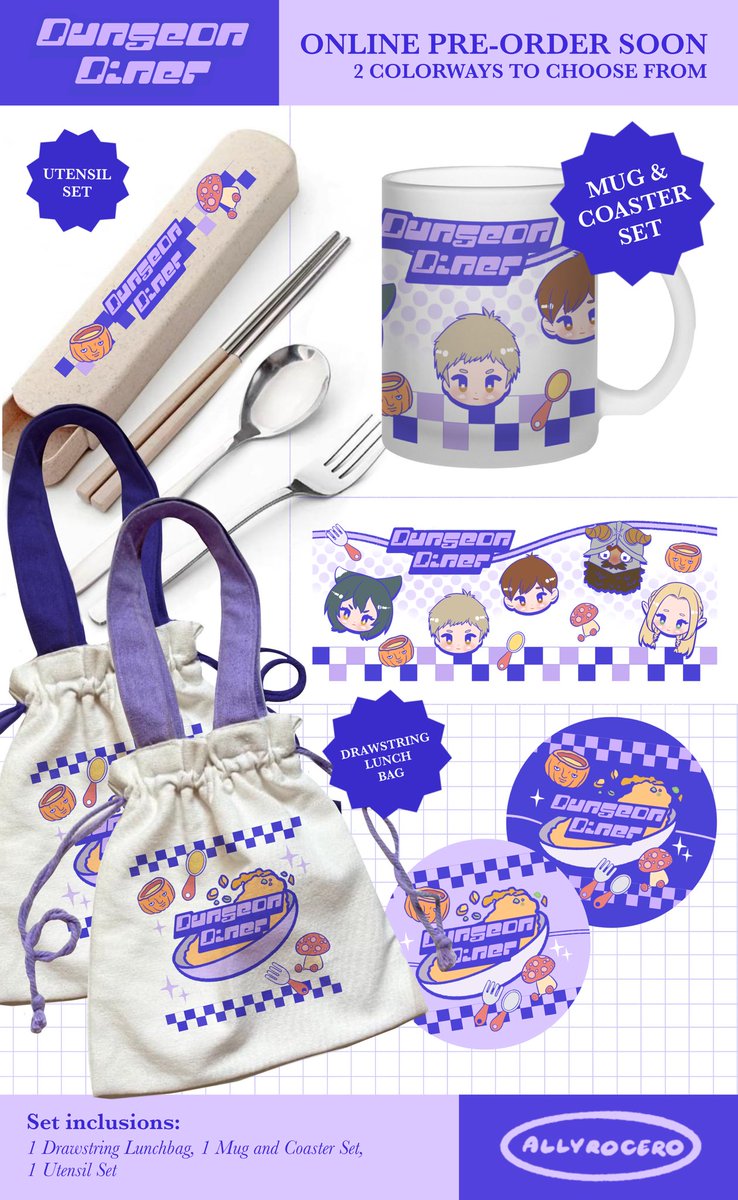 RTs appreciated

DUNGEON MESHI DUNGEON DINER SET INTEREST CHECK!!
🥳💜 Hopefully the right people see this tonight

Link to interest check form below~