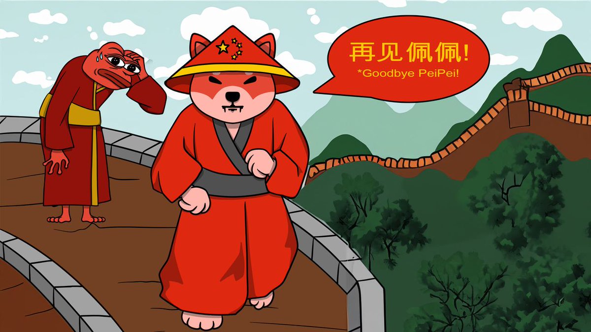 ShinTokenETH's tweet image. #ShinaInu is currently sitting 12x down from its past ATH, but #Shin has big move up is in its sleeves! Soon, previous ATH will be in shambles and will be the new floor for $Shin.

$PEIPEI we are coming for that Chinese #meme crown.
