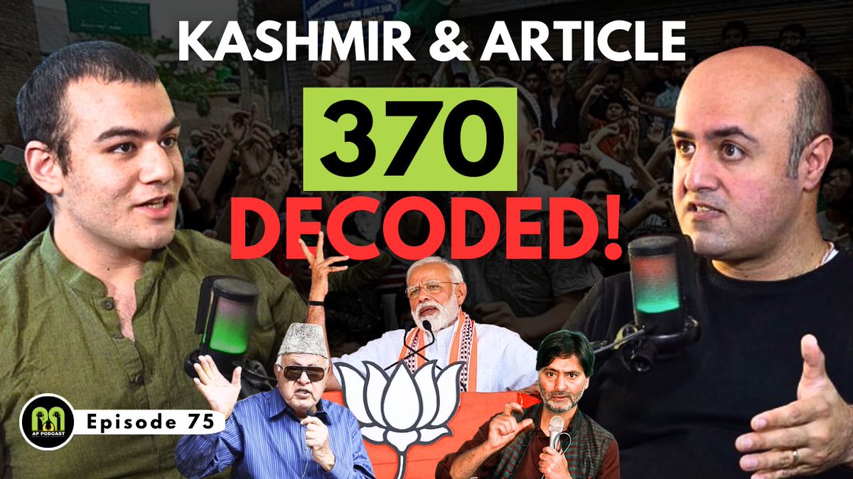 AviPuttoo's tweet photo. Had the Pleasure of hosting, @AdityaRajKaul on @teamappodcast

The amount of misinformation that exists in the country about Article 370 and Kashmir is insane!

Watch Aditya sir spitting facts about ARTICLE 370 &amp; KASHMIR 🇮🇳

https://t.co/HCOF4IpUaJ https://t.co/UO74pXRyAI