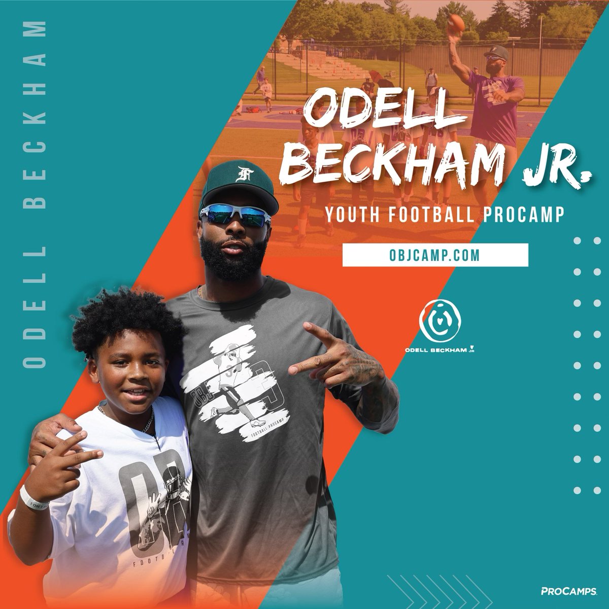 obj's tweet photo. Here I Come Miami!! I’ll 👀 you soon. Come join me
on July 20th at my Youth Football
@ProCamps . Let’s get this party started!! #FinNation
Visit https://t.co/pd0Ftf5JyG to reserve your spot today! https://t.co/uPtuz0Pnxu