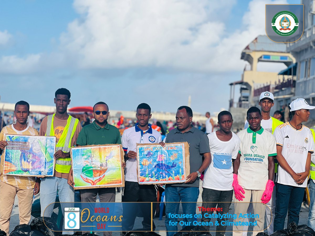 EnvsSNU's tweet photo. Celebrating #WorldOceanDay with a powerful clean-up campaign led by students from the Environmental Science Department at Liido Beach. Together, we can make a difference for our oceans.  #oceanlife https://t.co/PdwMUArBSE
