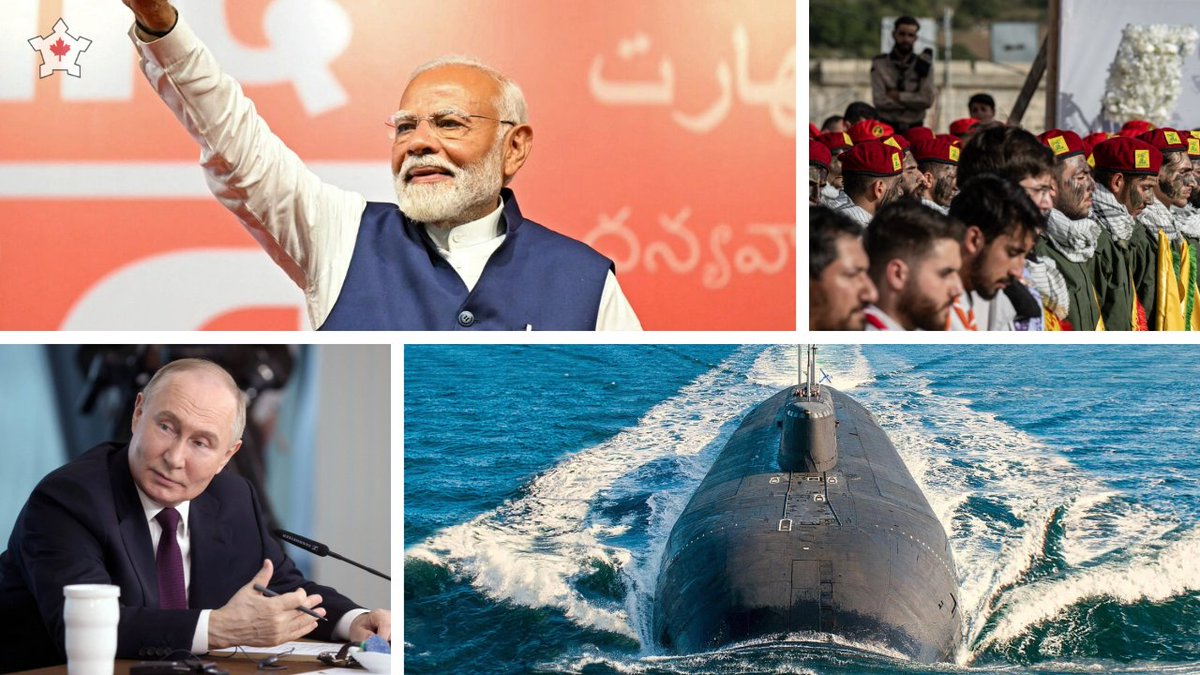 CDAInstitute's tweet image. Get the latest on this week's top global security issues with @josephbvarner's #GeopoliticalUpdate! This week: #Indianelection results, Russian moves in the North Atlantic, and rising tensions between #Israel, #Hezbollah, and #Iran. youtube.com/watch?v=YafvPd…