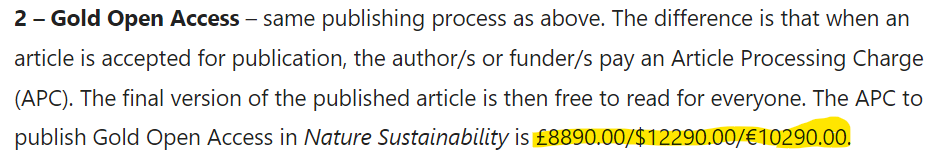 Never felt so ethically conflicted when considering journals for my paper. It is mind-boggling that the article processing charge costs as much as a Macbook Pro. Scientific publishing industry is exploitative and broken. Shame on you <a href="/NaturePortfolio/">Nature Portfolio</a>