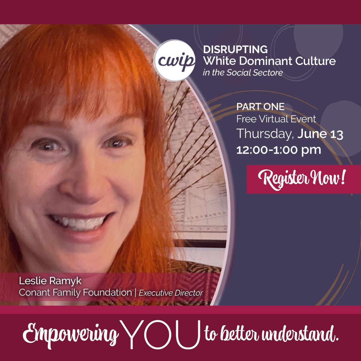 How does the philanthropic community benefit overall from a more racially equitable society?

Sign up now for PART ONE of two empowering workshops to better understand!

Registration closes June 12.
bit.ly/3KilV2b