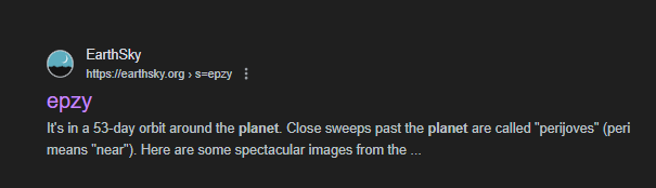 STYPZY1's tweet photo. @Astronomommy  

Can you please tell me why your team named Epzy for an article that was a Jupiter mission named Juno ? 

Is there any specific reason to name Epzy?

https://t.co/cgKWVklbKO https://t.co/96FrhcCxbM