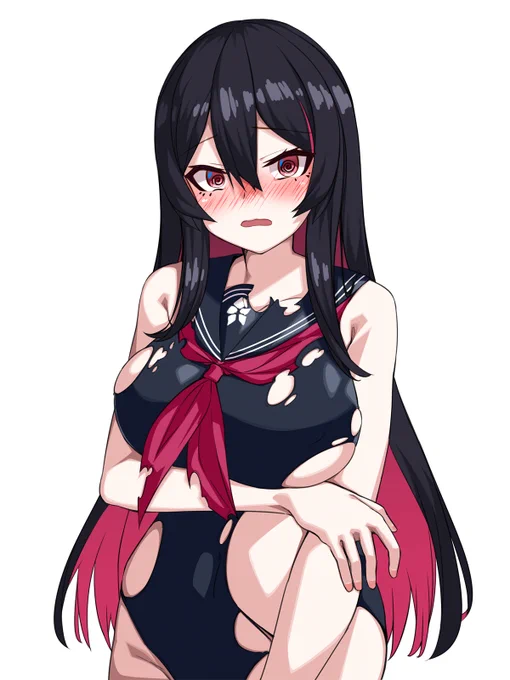 暑いから魔女兵器のレンちゃんの水着!rkgk 
