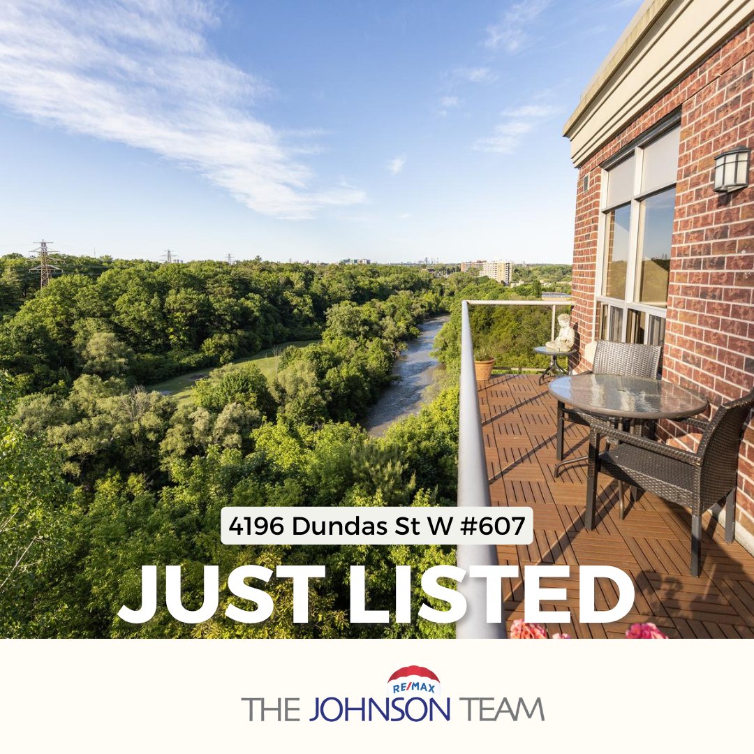 thejohnsonteam's tweet image. Discover luxury in Kingsway! 🌟 This 2-bed, 2-bath Penthouse at 4196 Dundas St W #607 offers stunning ravine views, modern upgrades, and prime location near top schools, shops, and transit. Don't miss out! #TorontoRealEstate #PenthouseLiving #TheJohnsonTeam