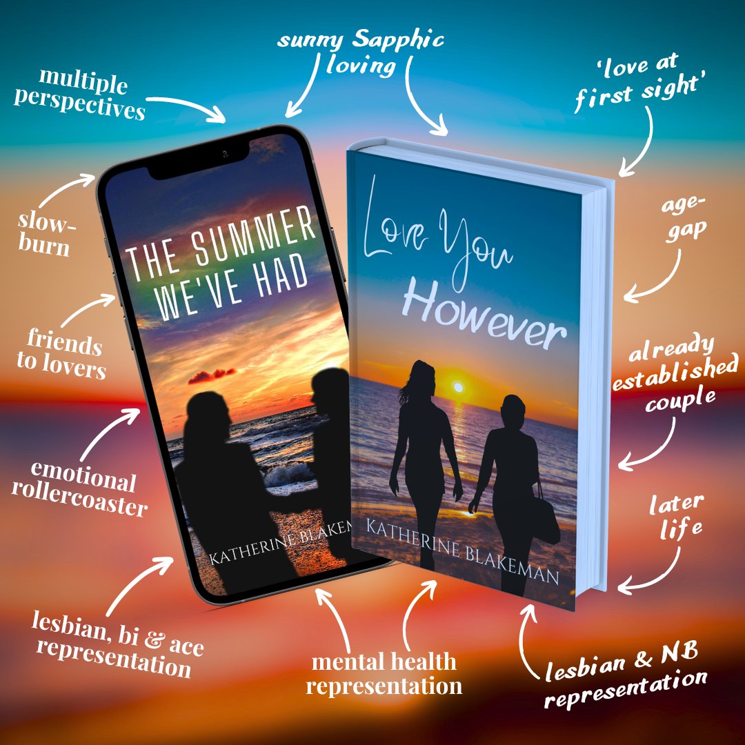 While I'm on the subject of underappreciated books... would it be big-headed of me to mention mine? I have to take the promo opportunities where I can. If you like to read about lesbianism, adorable love and mental health, I have two books for you...!