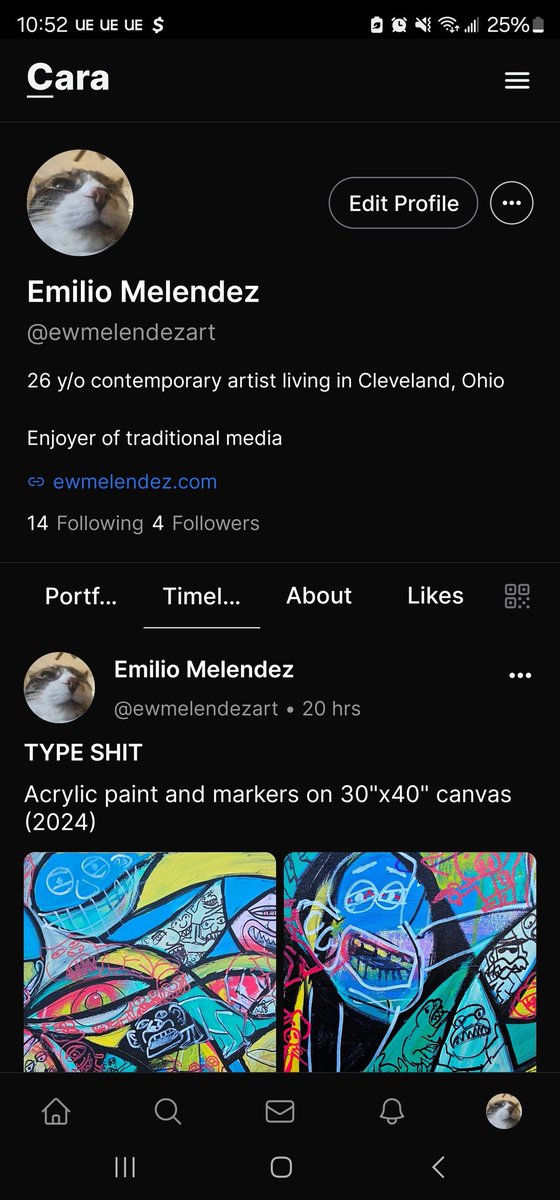 Started a cara account btw if anybody's interested