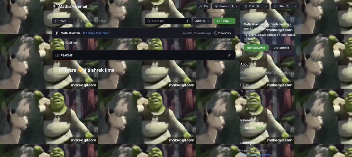 Il y a une vulnérabilité qui permet d'injecter du code CSS sur son profil GitHub et leurs ingénieurs sont en weekend, c'est le moment de s'amuser

Vous pouvez donc visionner l'intégralité du film Shrek sur l'arrière plan de ma page profil 😇
