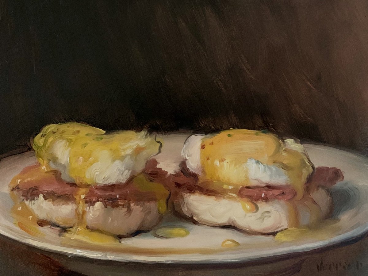 NoahVerrier's tweet photo. A few of my breakfast oil paintings https://t.co/z2ydDqJGLR