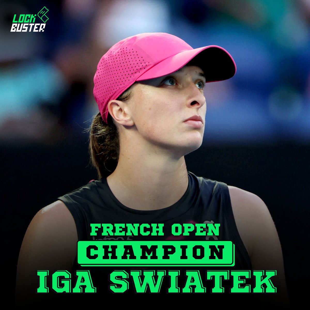 Lockbuster_'s tweet image. THREE CONSECUTIVE FRENCH OPEN TITLES FOR IGA SWIATEK 🏆

#tennis #sports #igaswiatek