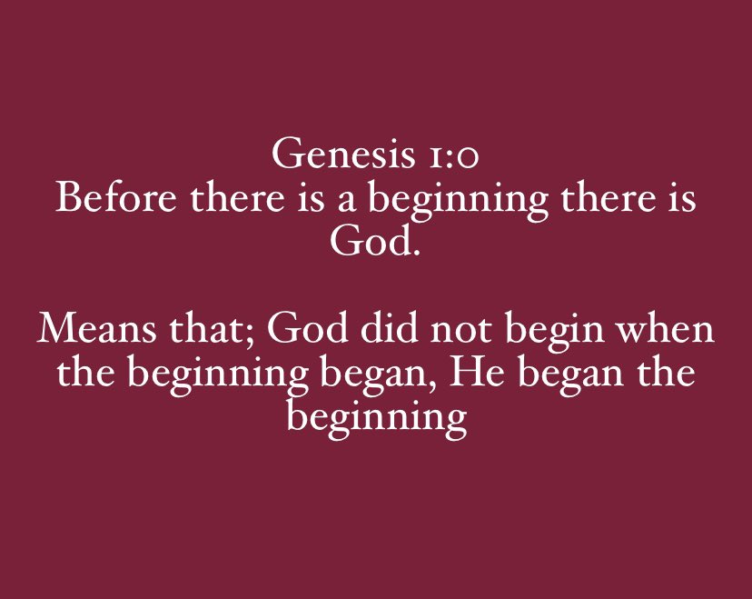 ParkoReginald's tweet photo. Genesis 1:0 https://t.co/XYznUjgUxK