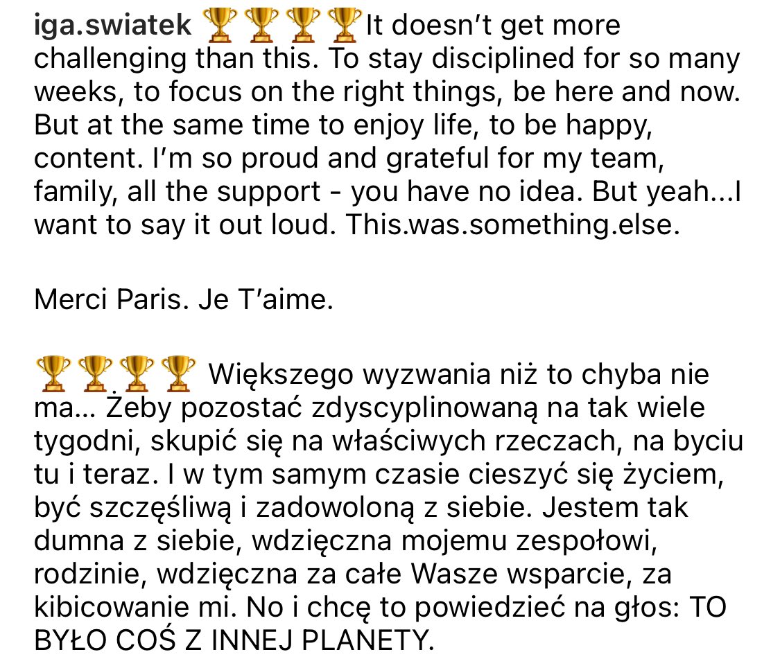 iga_swiatek's tweet image. 🏆🏆🏆🏆 
This.was.something.else.