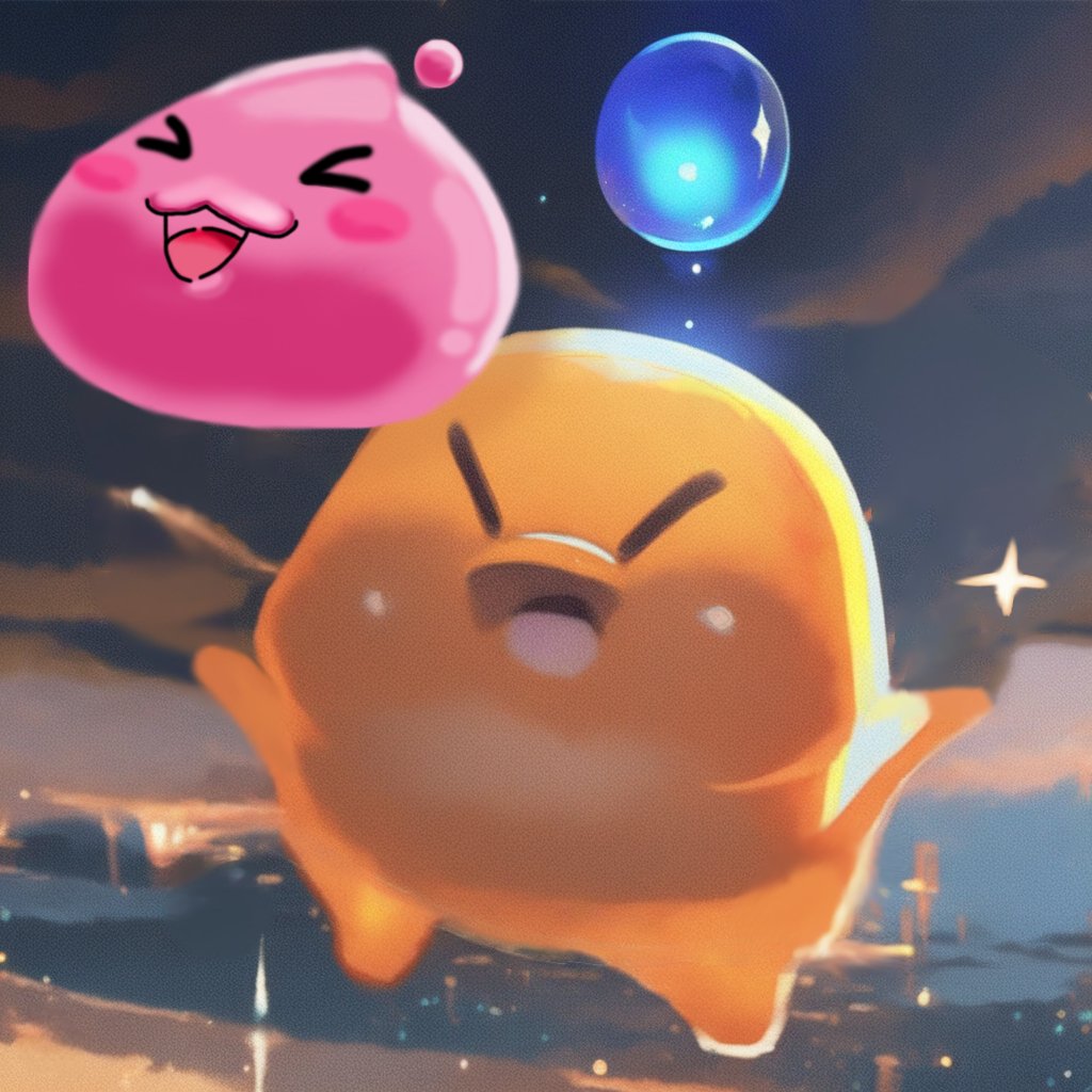 一生懸命Poringsを描いた💦
他にはもちろんAIで🤭
私はアーティストじゃないから、上手じゃないんですよ😳

This is the very first time that I publish an artwork to join a contest🙈
Ugh, maybe half an artwork instead🤣

<a href="/ApeironNFT/">Apeiron</a>
@RagmonNFT
#ROMW
#Ragmon
#ApeironNFT
#DoodxPoring