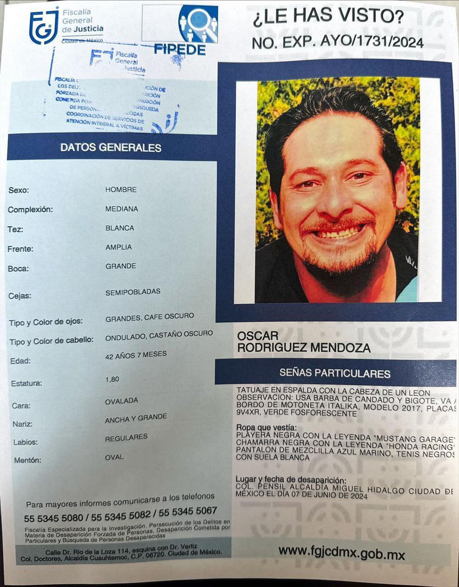 Solicitan nuestra ayuda para localizar a Oscar, ayuda con un RT para que vuelva a casa.