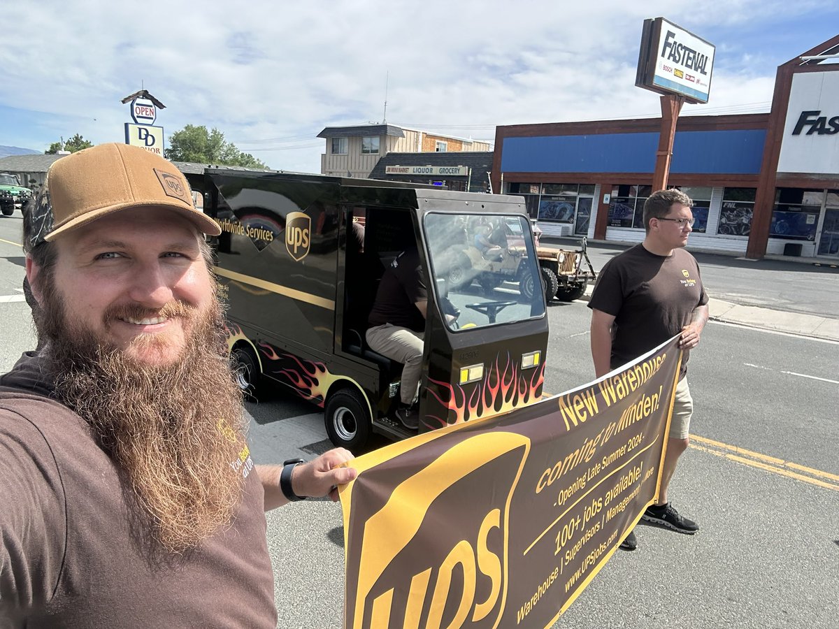 Nate_has_Talent's tweet photo. The #parade was a huge success today!
#CarsonValleyDaysParade #Nevada #CarsonValley #UPS https://t.co/Et3PmDrVFW