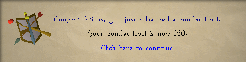 GeneralTapOSRS's tweet photo. Pretty important Combat Level threshold for me. I still don't think I'll ever not consider myself a Skiller first. 😅 https://t.co/egnzCH6aWk