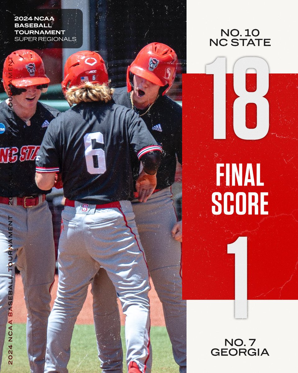 NC STATE BY 17 IN ATHENS 😤

(📸 <a href="/NCStateBaseball/">#Pack9 ⚾️</a>)
