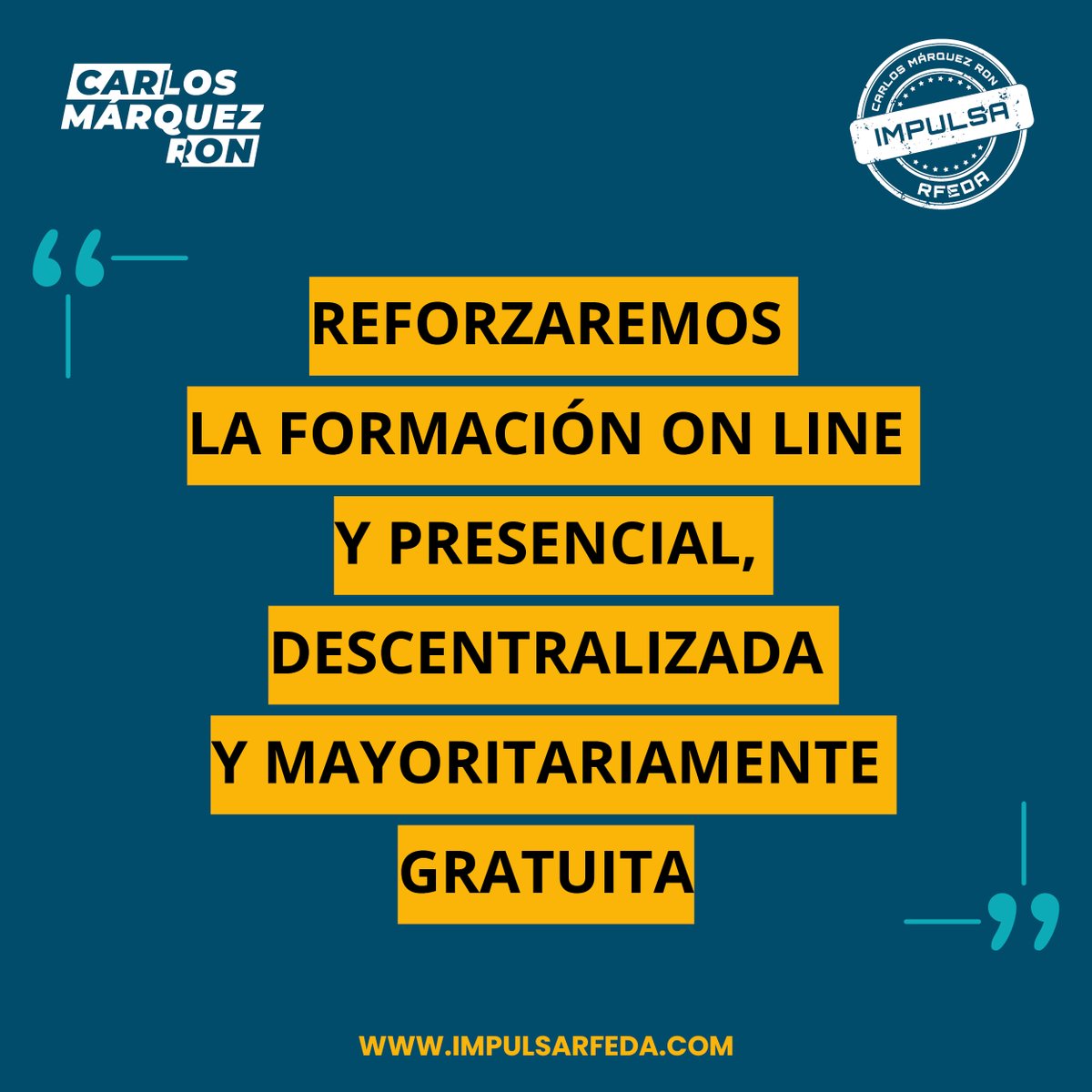 impulsarfeda's tweet photo. @c_marquezron se compromete a reorientar la estrategia formativa para hacerla más amplia (dirigida a todos los federados/as), híbrida (presencial y on line), descentralizada en las distintas comunidades y mayoritariamente gratuita (no con afán recaudatorio). https://t.co/Elqw6dND7B