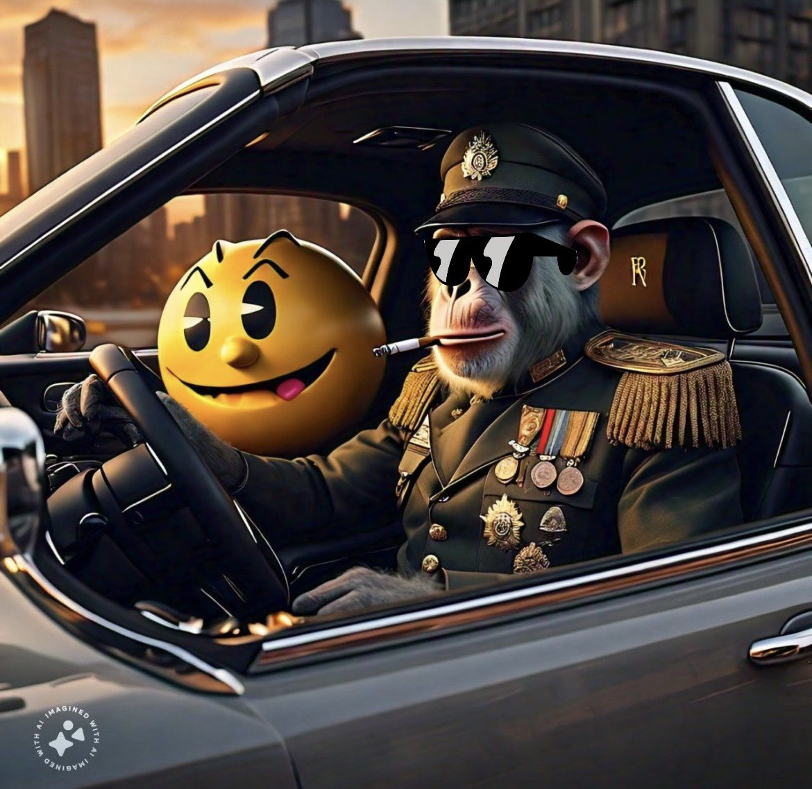 Bellarae99's tweet photo. Get ready for liftoff! @TheOG_General and Sergeant $PAC are about to blast off on a thrilling Pacmoon expedition and they're inviting you to join the troop! Buckle up and brace yourself for an adventure filled with twists and turns - it's going to be a bananas ride! 🍌 https://t.co/n3UUQLtq6q