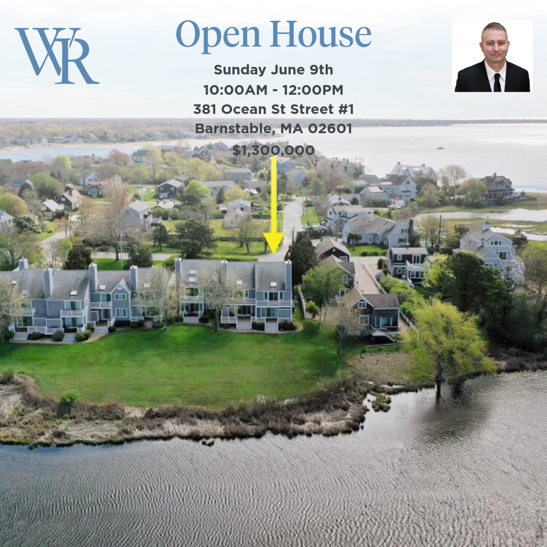 Sam_Amara_'s tweet image. Join me tomorrow, June 9th for an open house from 10AM-12PM at 381 Ocean Street  #1 Hyannis, MA 02601

Contact:
Sam Amara
Realtor at William Raveis
Phone: 508-815-9281
Email: sam.amara@raveis.com

#capecodrealtor #capecodliving #williamraveisrealestate #capecodhomesforsale