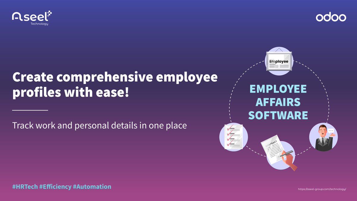 Aseel_Tech's tweet photo. No more scattered employee information! Create and manage detailed employee profiles effortlessly. Keep all work and personal details in one centralized place. 📋

Get your free demo info@aseel-group.com

#Aseel #HRSoftware #EmployeeProfiles https://t.co/bIEWMjOxwI