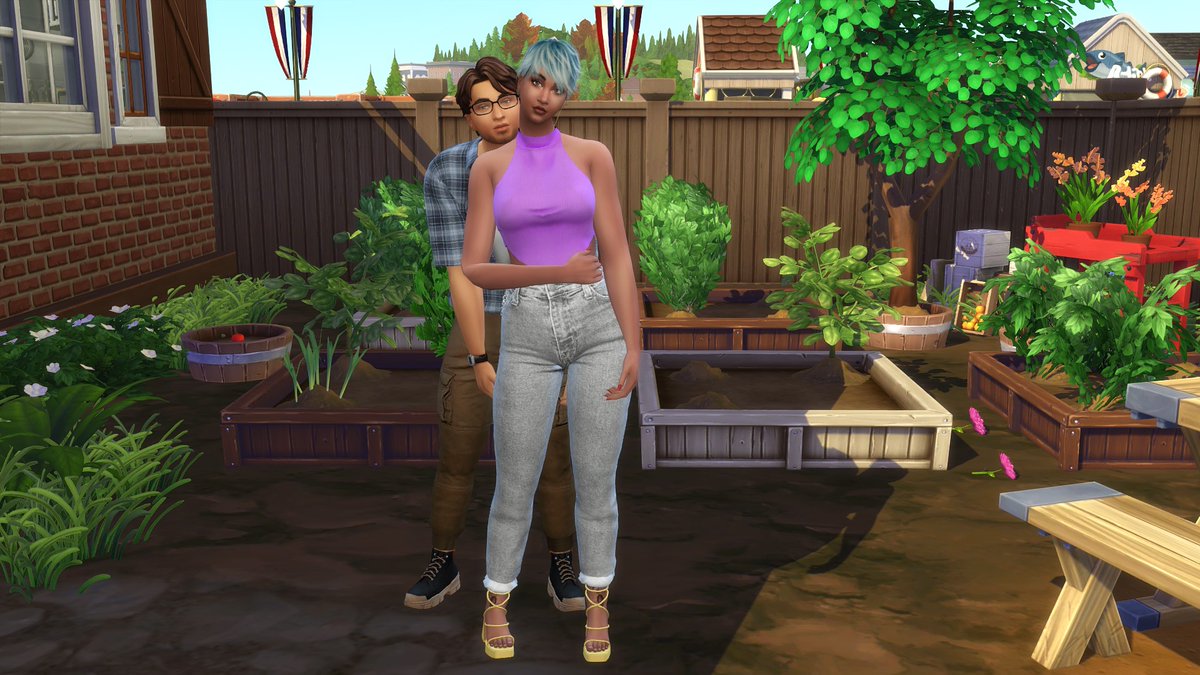 luluescreations's tweet photo. 2ème captures de l'année 2024  📷 Eluaid et  Varlo 👩🏾‍❤️‍👨🏻
L'envie revient mais vraiment au ralenti 😆
#ShowUsYourSims #TheSims #Sims4 #TheSims4 #sims #SimsCreatorsCommunity #SimsFederation #Sims4Cc #sims4pose #pose https://t.co/WzW58AbaAK