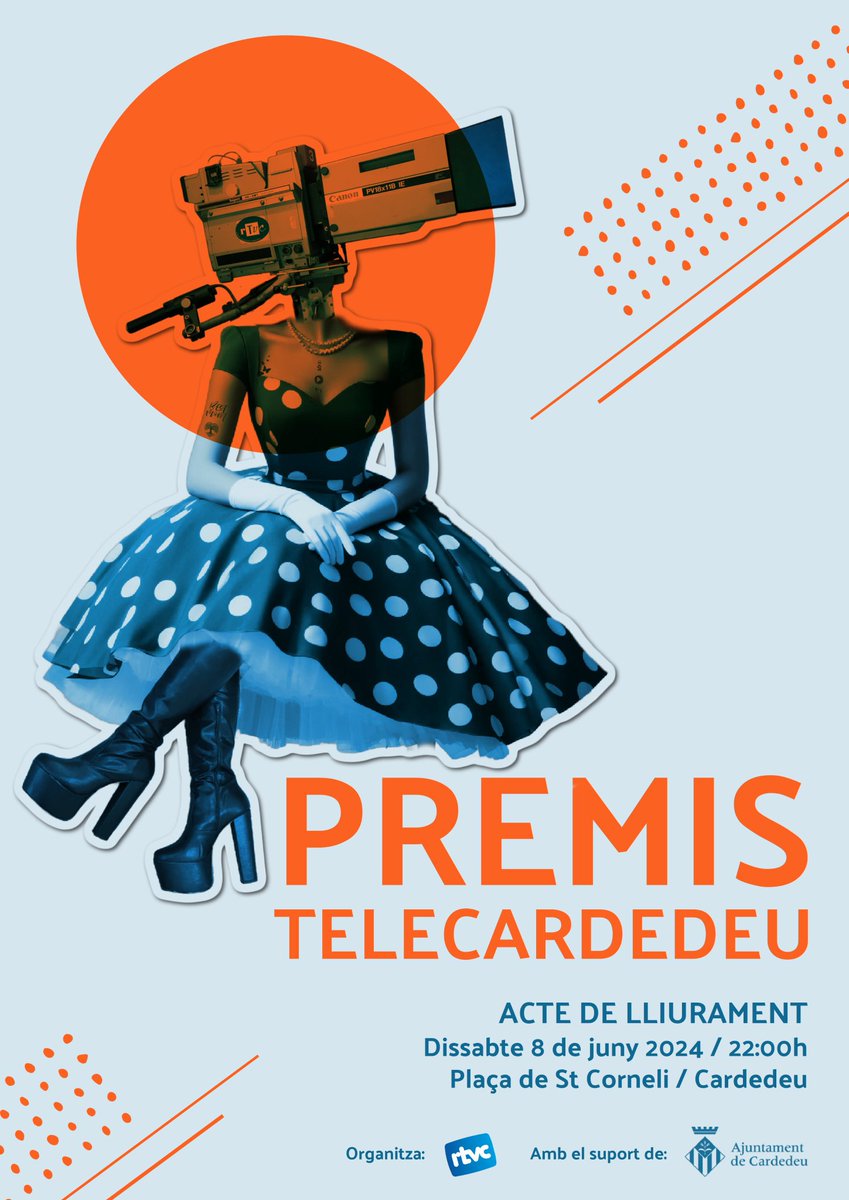 blaitc's tweet photo. D'aquí uns minuts, @rtvcardedeu farà l'entrega de #premistelecardedeu a la plaça de Sant Corneli. Una llàstima no poder-hi ser i compartir aquesta nit amb la bona gent de la tele. 🙌 https://t.co/zSeTuS0YfM
