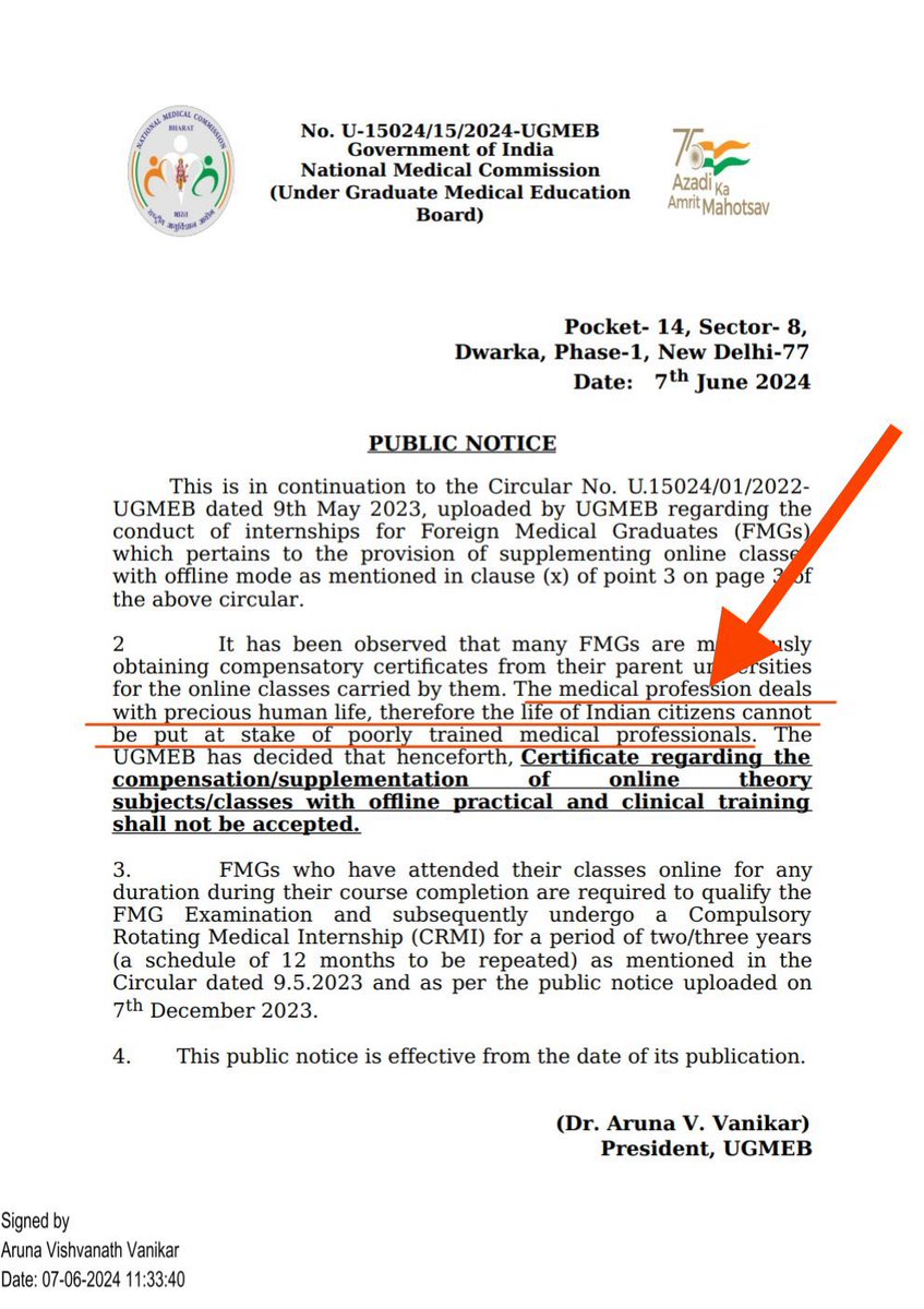 It is funny to see <a href="/NMC_IND/">National Medical Commission</a> speaking about the safety of public health.

It is funny to see how DrArunaVVanikar remembers about public health safety only in cases of FMGs and MScMedicine Postgraduates. 

What happened to Public health safety

1. When there were colleges whose