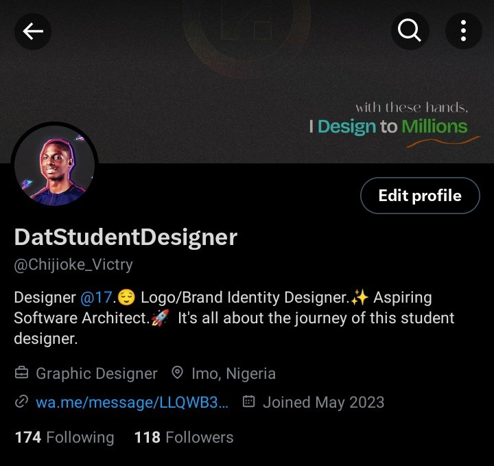 Chijioke_Victry's tweet photo. We've been fluctuating from 117-120🤔
C'mon let's go higher 🚀
Design to the world ⚡
Let's connect ✨
🚀 #Futoites
🚀 #logodesigners
🚀 #graphicdesigners
🚀 #youngtechies
🚀 #developers
🚀 #creators and #writers https://t.co/4KWnOWprFW