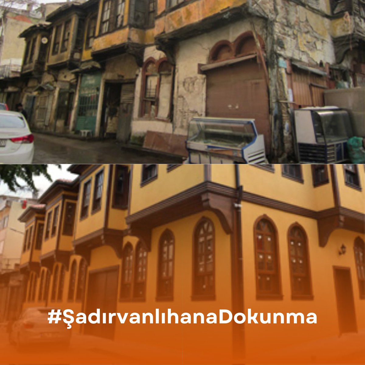 #Şadırvanlıhanadokunma 
<a href="/mustafabozbey/">Mustafa Bozbey</a> <a href="/erkanecz/">Erkan AYDIN</a> Anne ve çocuk projeniz de kıymetli görünüyor ancak başka bir kıymetli projeyi lağvedip onun yerine koyduğunuzda anlamını yitiriyor Projeniz için siz de bir mekan yaratın Akademi fikriyle baştan imar edilmiş bir mekanı kullanmayın