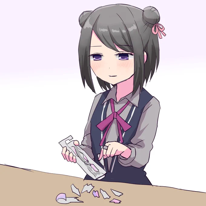 歯ブラシのパッケージが開かなくても、伝説の魔法少女のように決してあきらめない強い心の黒江ちゃん 