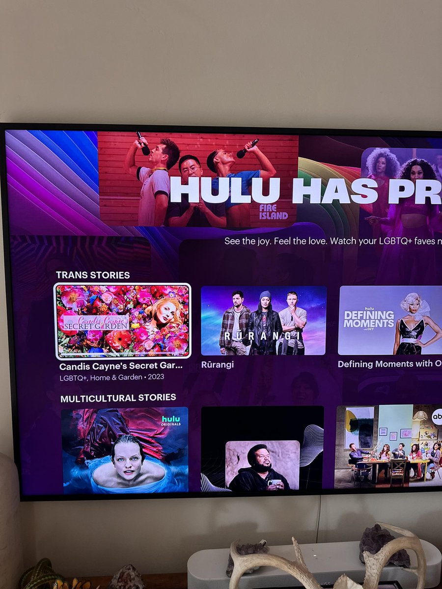 candiscayne's tweet image. Omg!!!  I woke up this morning on @hulu happy pride month! #soexcited