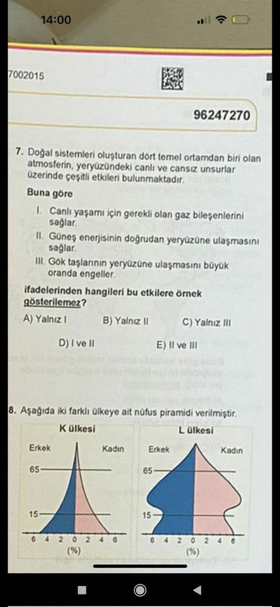 Sultanucar_ist's tweet photo. 2024yks de çıkan TYT sorularını @OSYMbaskanligi hala resmi olarak açıklamadı. 

Ama tam 10 saattir sosyal medyada dolaşan ve sınavda çıktığı doğrulanan sorular var. 

Dershanelerin soru bankası desek, kitapçık sayfasında seri numara var. Sorular çalındı mı? ÖSYM niye susuyorsun? https://t.co/V5jdGvLqI8