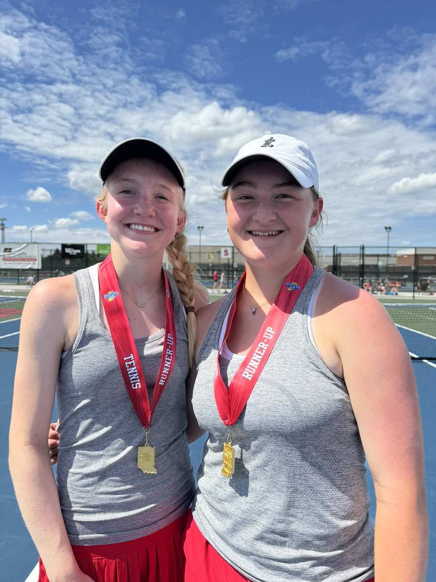 Congratulations to Caroline Ober and Cassie Maurer - IHSAA State Doubles Runner-up.