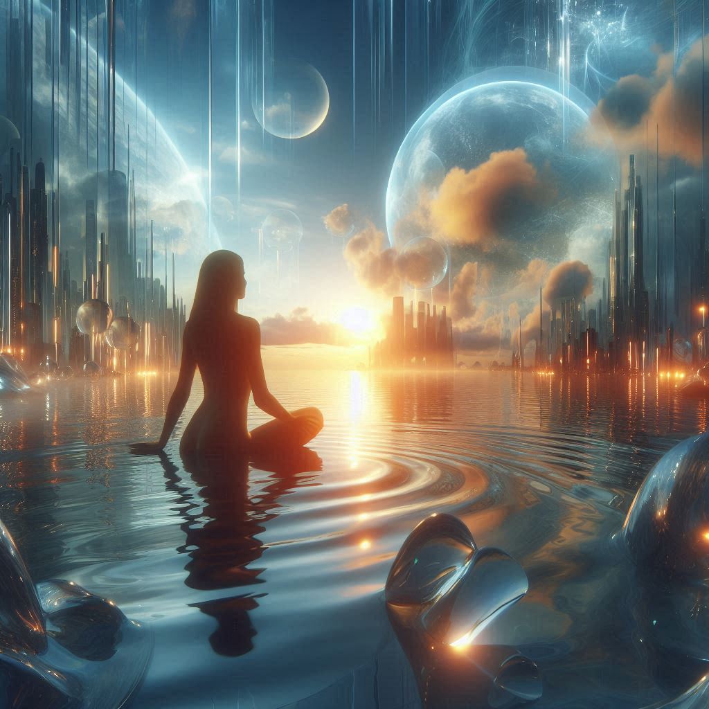2WorldBeauty2's tweet photo. We sometimes think from far away from ourselves
To let the Universe act towards our destiny
So far that we didn't even move away.
To realize
That what I was listening to was a lie...
The truth is that I am a son of the Universe
Like my brothers and sister, I know that
I make you smile, you love me and we are proud,
From each other... from each other...
#TheUniverseLovesYou #aiart #aiartist #aipictures #aiphotos #2worlsbeauty2 #witness #witnessof