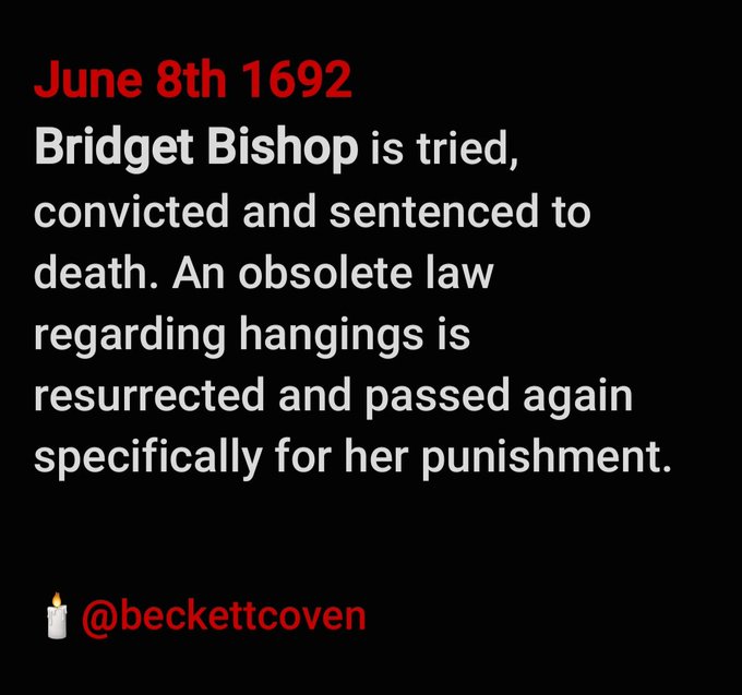 #witchhunt #salemwitchtrials #salemma #bridgetbishop #1692 #witchtrials #thisdayinhistory #writingcommunity #novel #amquerying #beckettcoven #shallwebegin #newbook #horror #witch #witchcraft